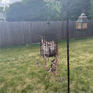 Decorative Black Metal Birdcage